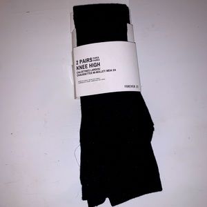 Black Knee High sock